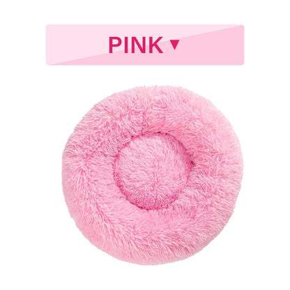 The Snugglepaws Plush Donut Pet Bed: Luxuriously Cozy Haven For Dogs And Cats
