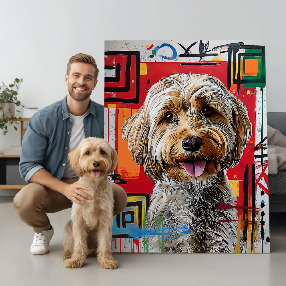 Color Me Pup Texture Portrait