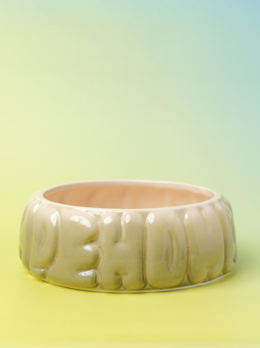 Puff Pet Bowl - Gradient Olive - FurryTails Haven