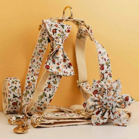 Soft Ivory Blossom Floral Set - FurryTails Haven