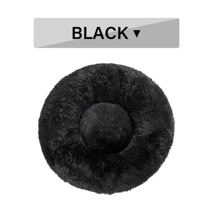 The Snugglepaws Plush Donut Pet Bed: Luxuriously Cozy Haven For Dogs And Cats