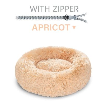 The Snugglepaws Plush Donut Pet Bed: Luxuriously Cozy Haven For Dogs And Cats