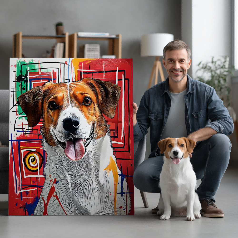 Color Me Pup Texture Portrait