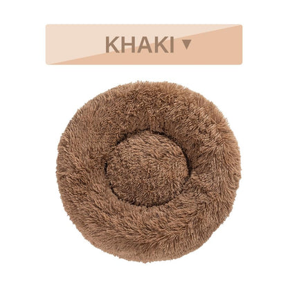 The Snugglepaws Plush Donut Pet Bed: Luxuriously Cozy Haven For Dogs And Cats
