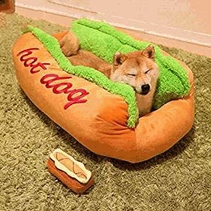 Hot Dog Shaped Pet Bed - FurryTails Haven