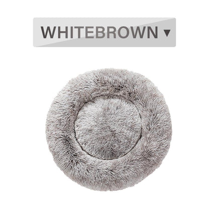 The Snugglepaws Plush Donut Pet Bed: Luxuriously Cozy Haven For Dogs And Cats
