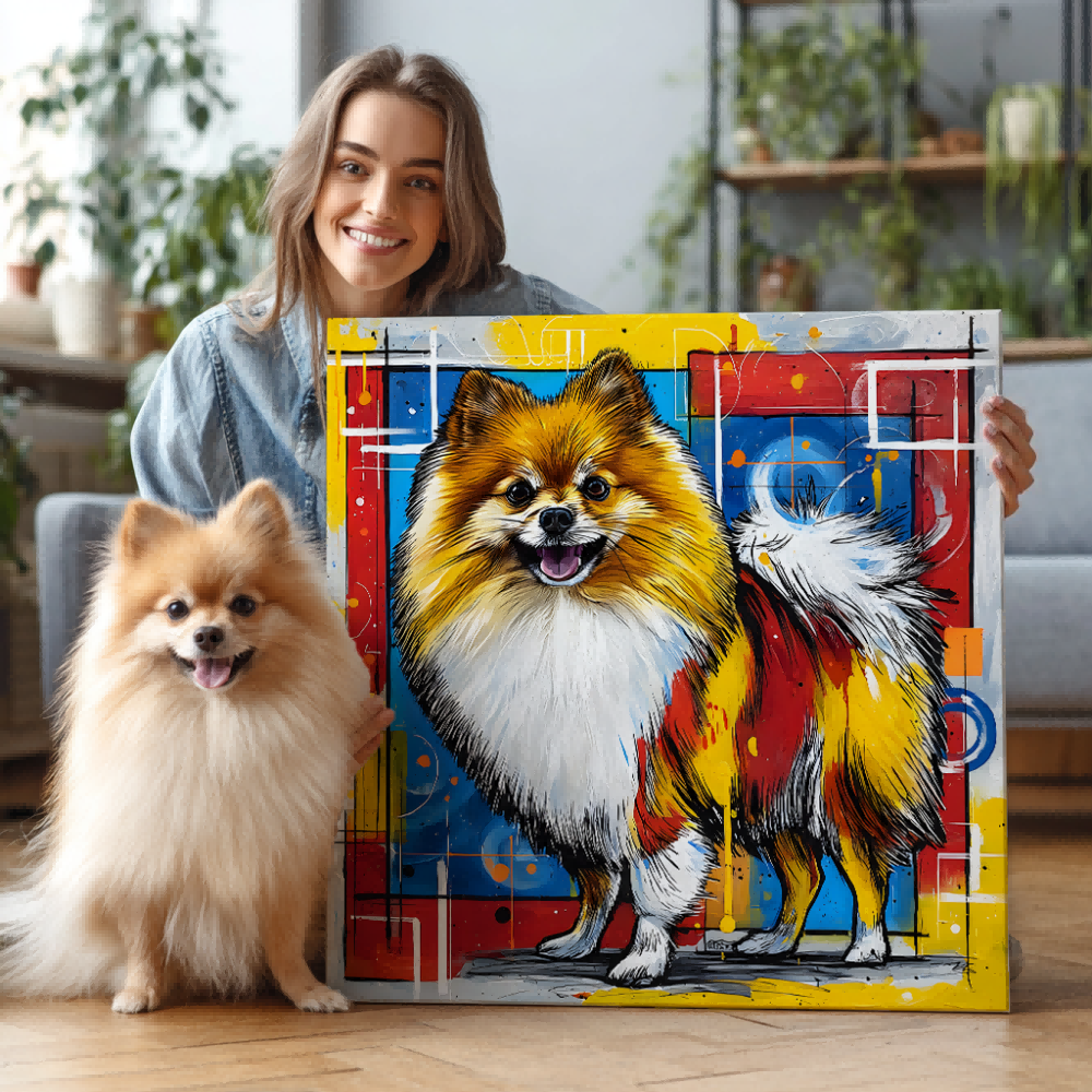 Color Me Pup Texture Portrait