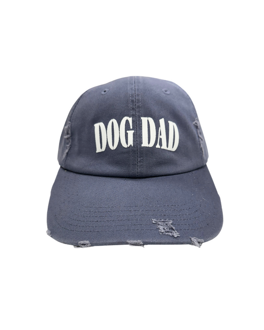 Dog Dad Distressed Cap - Scotland Blue - FurryTails Haven