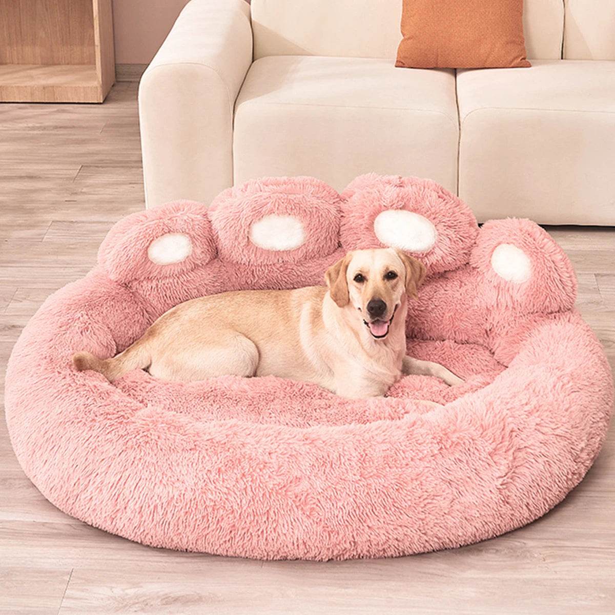 Big Paw Plush Pet Sofa Bed - FurryTails Haven