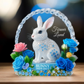 Personalized Memorial Bunny Acrylic Plaque - Memorial Gift Idea For Rabbit Owner
