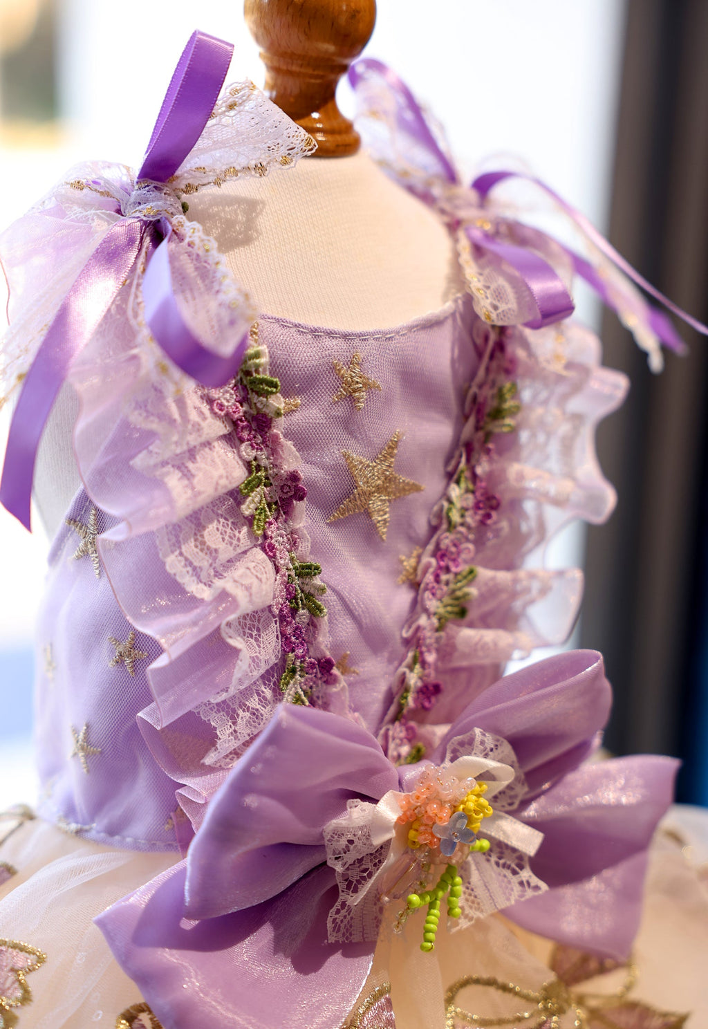 Lavender Star Princess Dog Dress