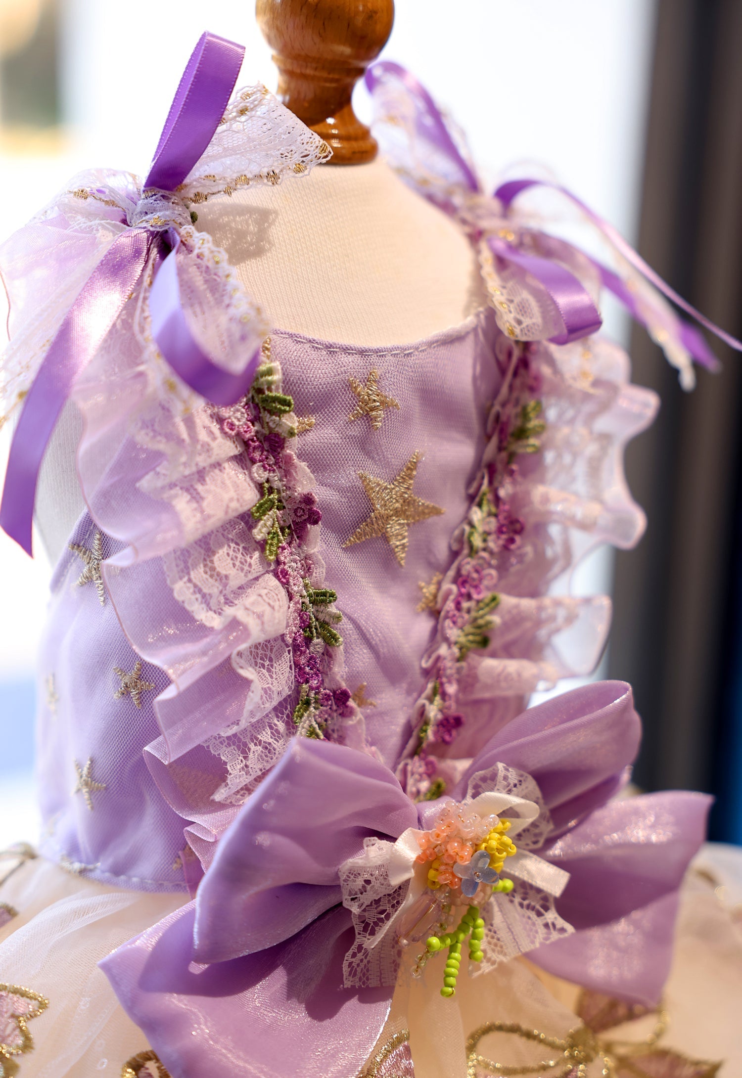 Lavender Star Princess Dog Dress