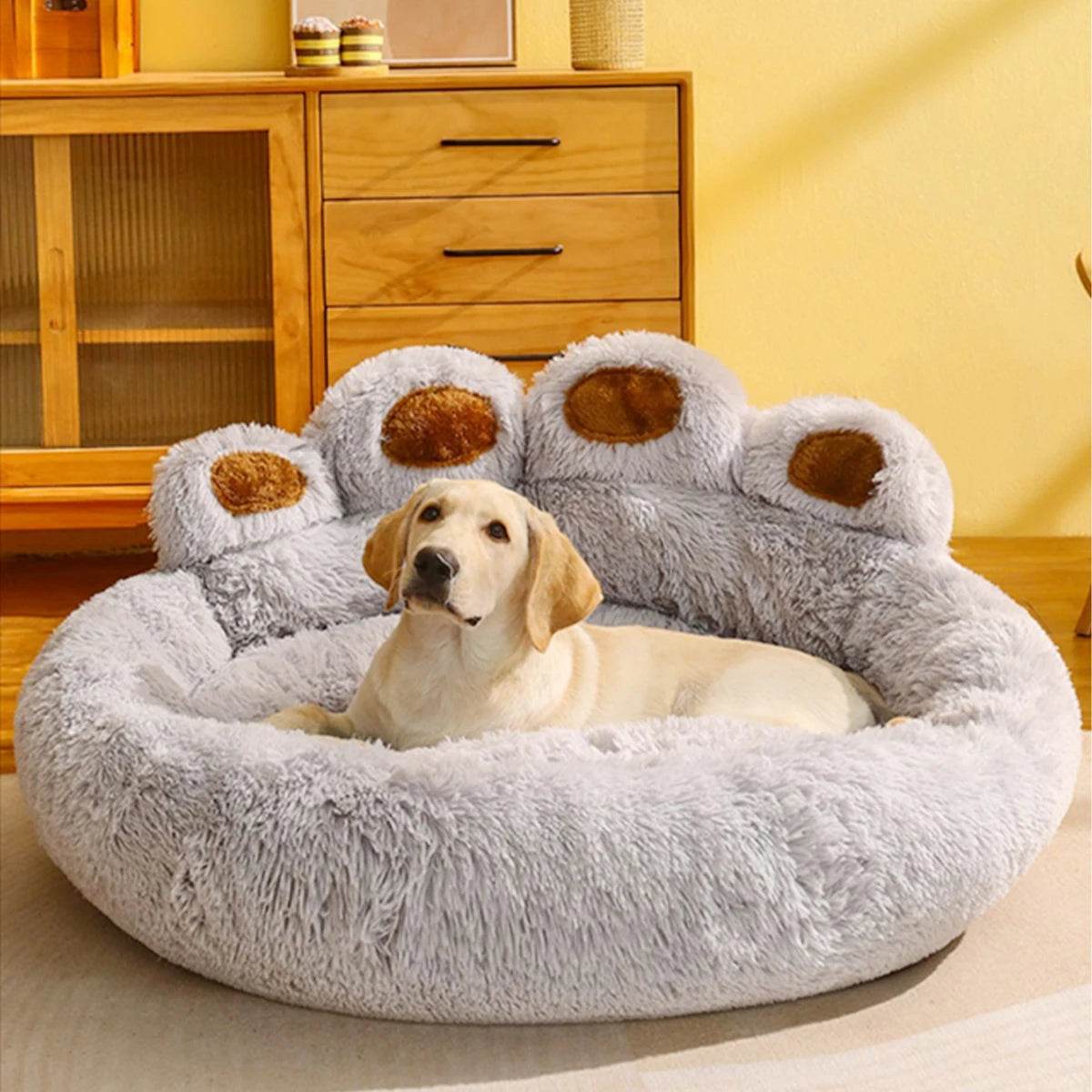 Big Paw Plush Pet Sofa Bed - FurryTails Haven