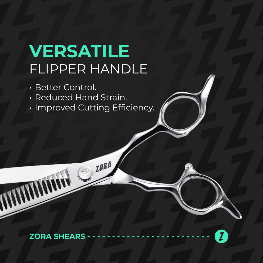 Zora Pet Grooming Curved Blender Shear - Model A-7533C