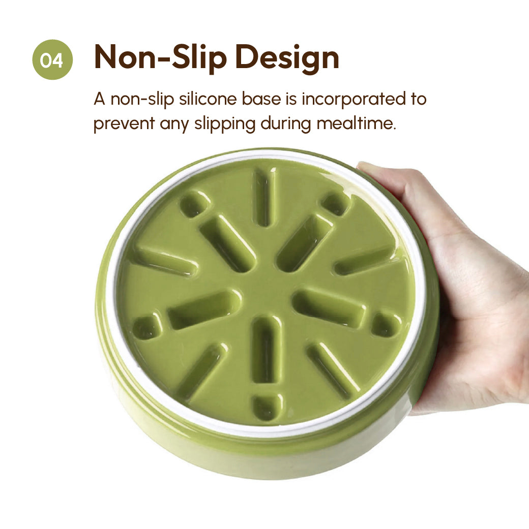 [Macaroni] Slow Feeder Dog Bowls - Yellow / Frozen Blue / Purple - FurryTails Haven