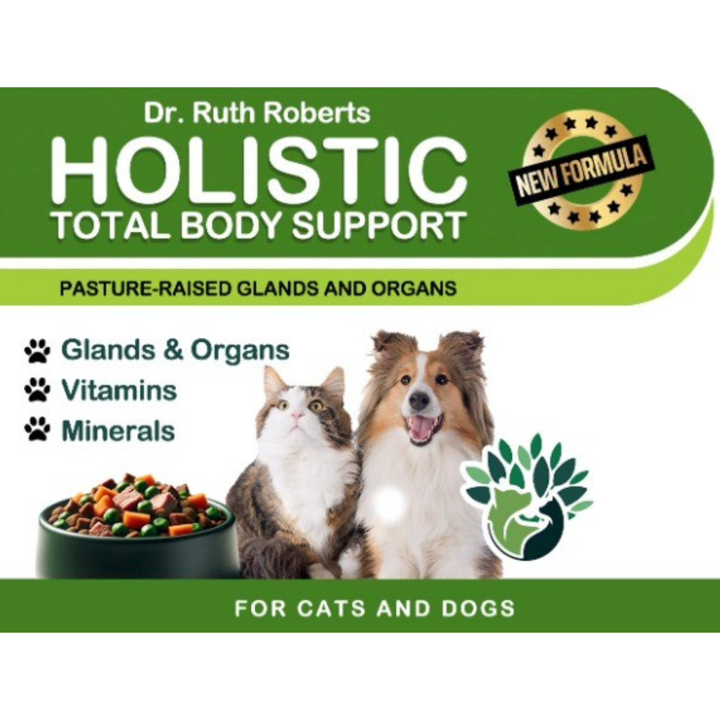 Holistic Total Body Support – Multivitamin & Glandular Support for Dogs and Cats