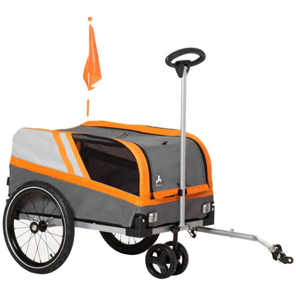 Pet Bike Trailer 2-in-1 Travel Stroller - FurryTails Haven