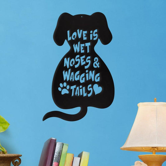 Love is Wet Noses - Metal Wall Art/Décor - FurryTails Haven