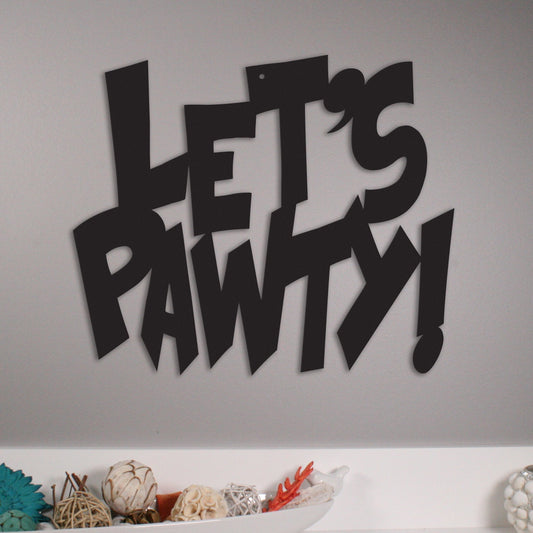 Let's Pawty! - Metal Wall Art/Décor - FurryTails Haven