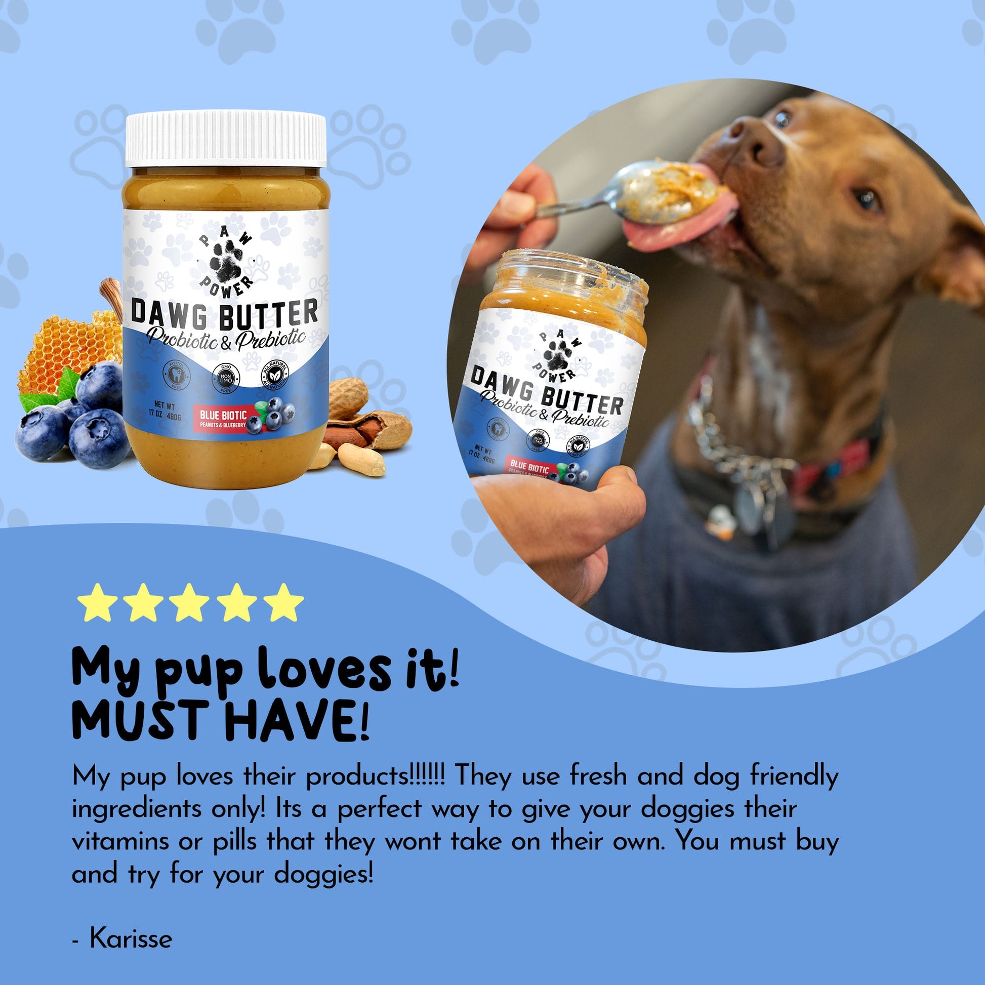 Dawg Butter Blue Biotic - FurryTails Haven