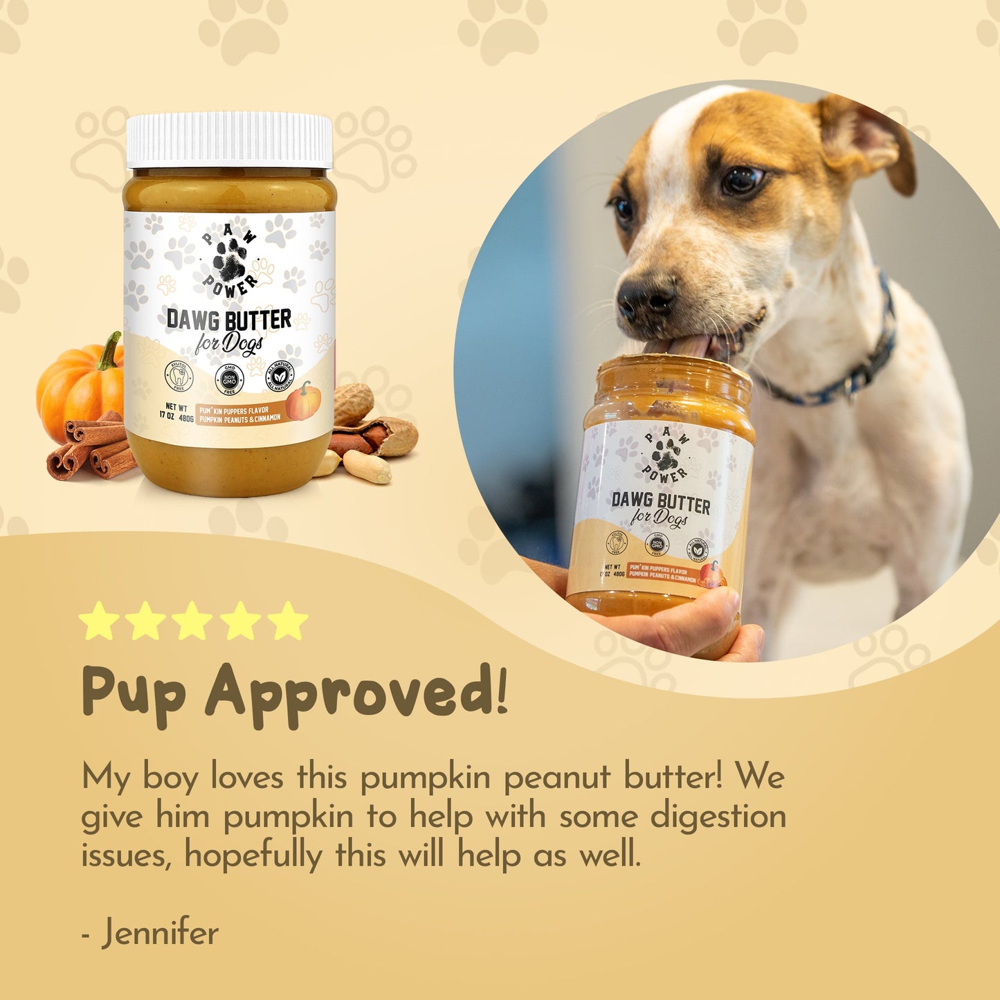 Dawg Butter Pum'kin Puppers Flavor - FurryTails Haven