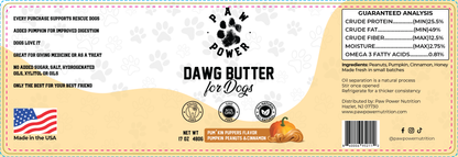 Dawg Butter Pum'kin Puppers Flavor - FurryTails Haven