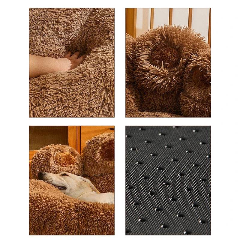 Big Paw Plush Pet Sofa Bed - FurryTails Haven