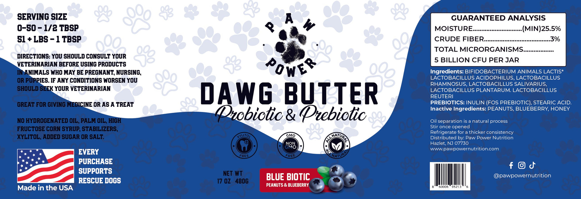 Dawg Butter Blue Biotic - FurryTails Haven