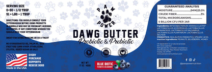 Dawg Butter Blue Biotic - FurryTails Haven