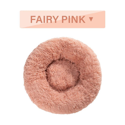 The Snugglepaws Plush Donut Pet Bed: Luxuriously Cozy Haven For Dogs And Cats