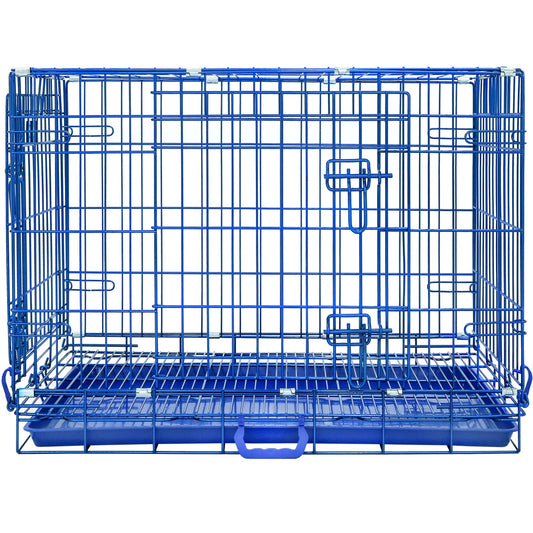 30" Collapsible Blue Dog Crate BLU30 - FurryTails Haven