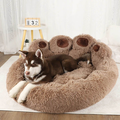 Big Paw Plush Pet Sofa Bed - FurryTails Haven