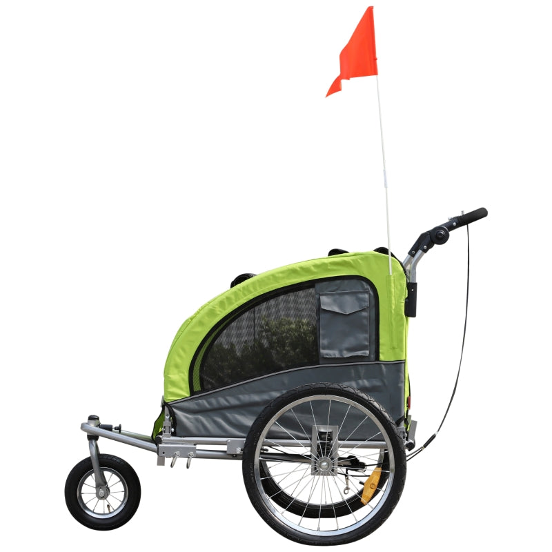 Pet Dog Bicycle Trailer Jogger with Suspension - FurryTails Haven