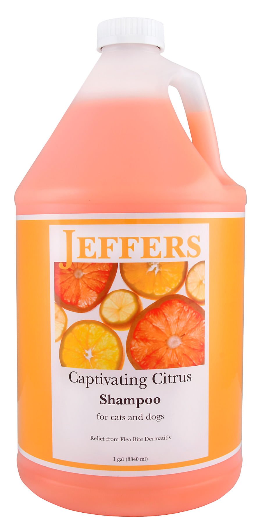 Jeffers Pet Captivating Citrus All-Natural Flea Bite Relief Shampoo for Dogs and Cats
