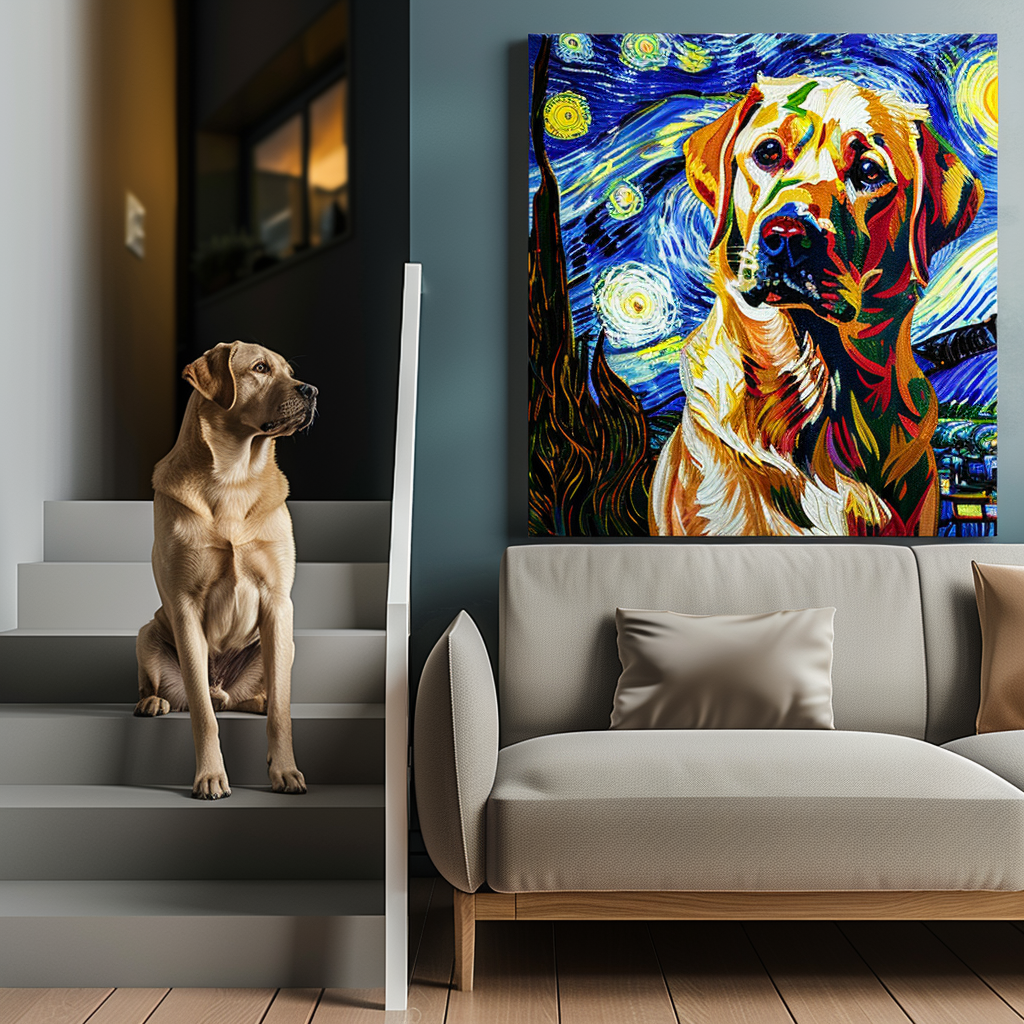 VG-Starry Night Texture Portrait