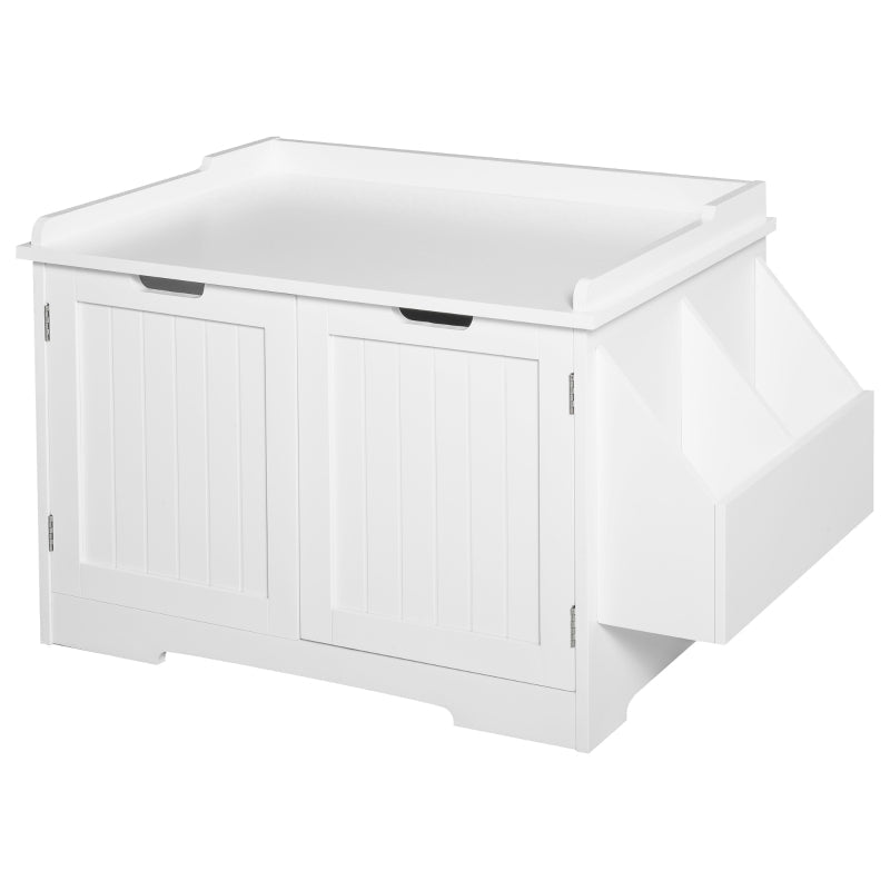 Cat Litter Box Nightstand End Table Enclosure - FurryTails Haven