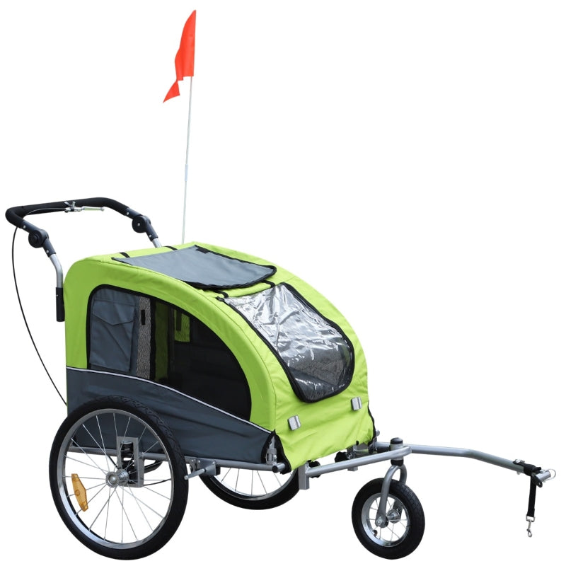 Pet Dog Bicycle Trailer Jogger with Suspension - FurryTails Haven