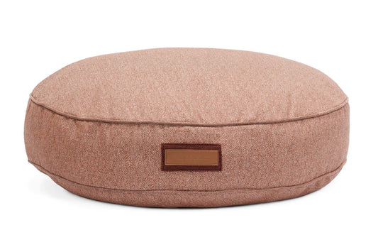 Round Pet Bed in Pittie Pink - FurryTails Haven
